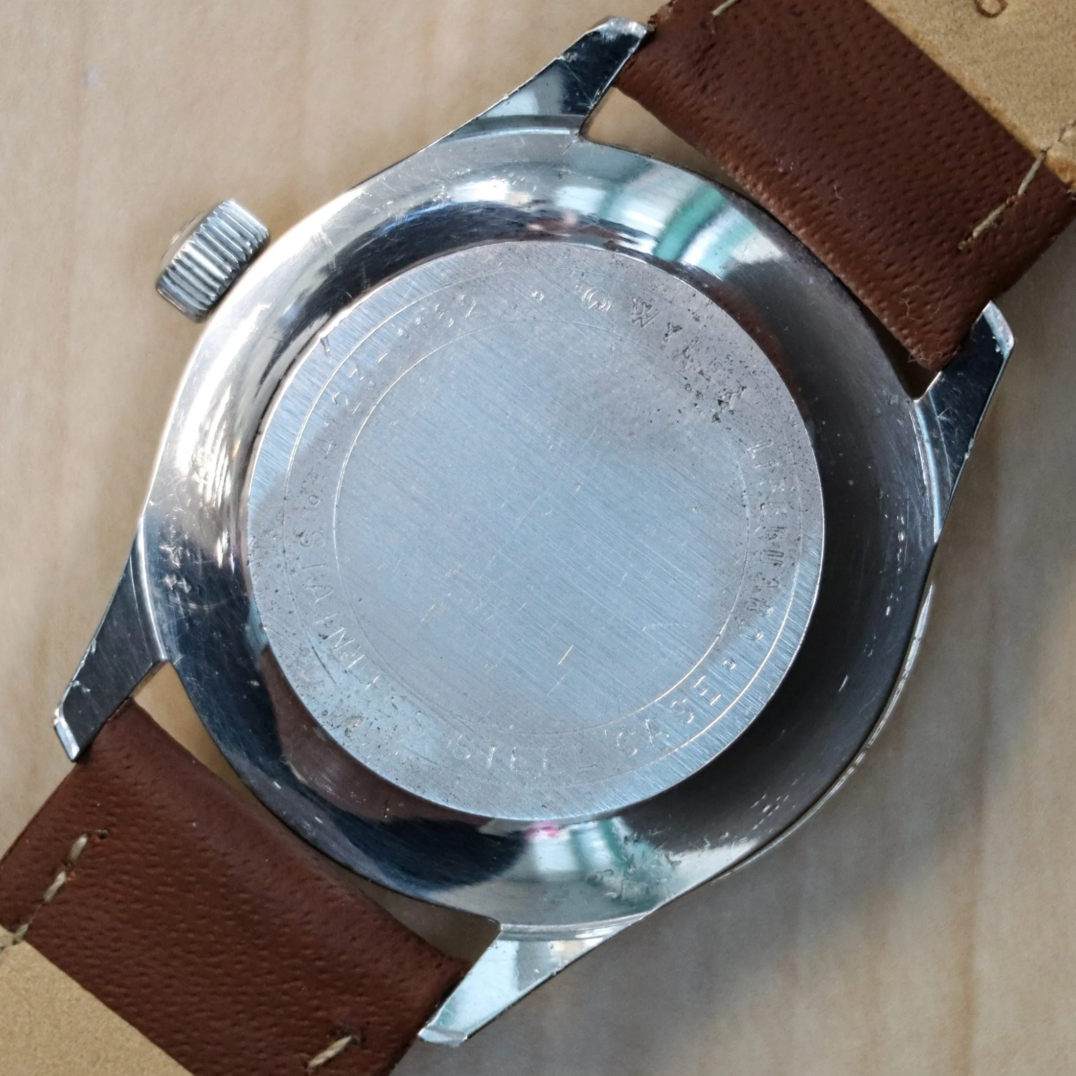Vintage WYLER Incaflex Dynawind Watch Lifeguard Automatic Wristwatch S.S.