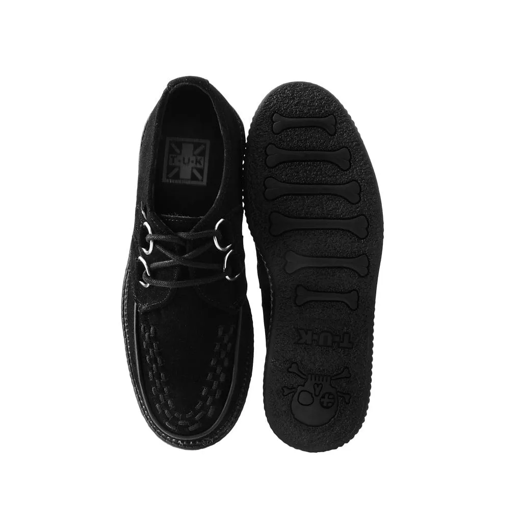 Viva High Sole Creeper Black Suede