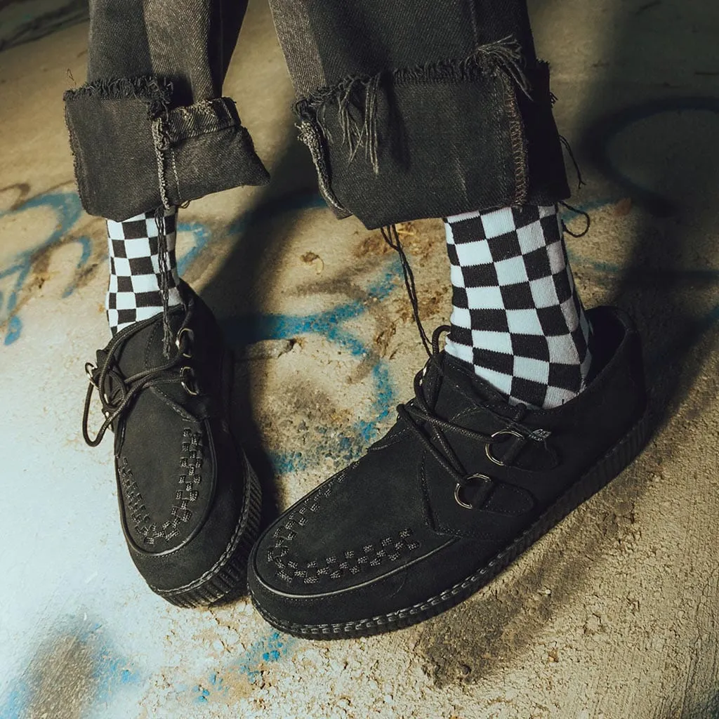 Viva Low Creeper Black Suede