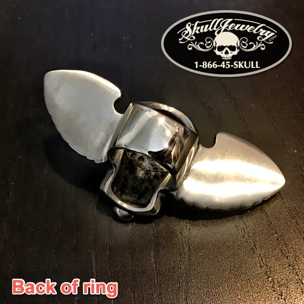 Where To Now Saint Peter - Big, Bold & Heavy Skull Ring (#316)