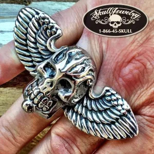 Where To Now Saint Peter - Big, Bold & Heavy Skull Ring (#316)