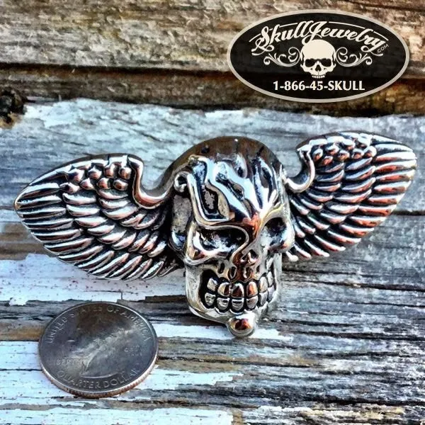 Where To Now Saint Peter - Big, Bold & Heavy Skull Ring (#316)