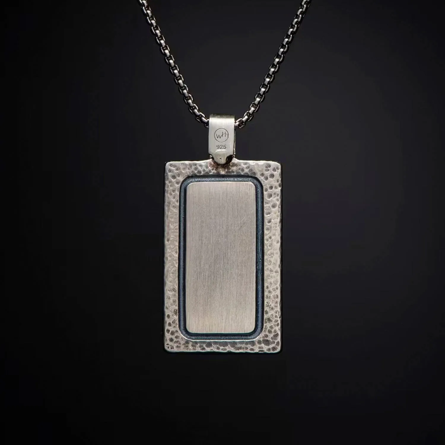 William Henry Fordite Shift Sterling Silver Necklace - P44 FD-22