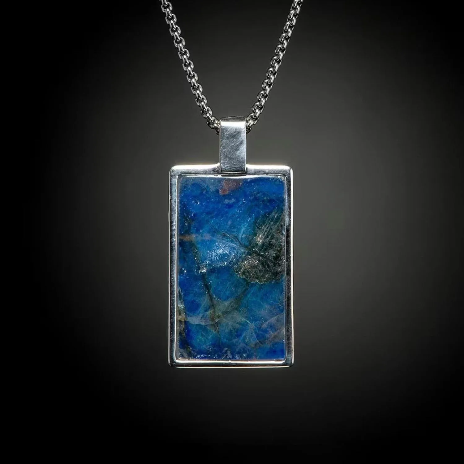 William Henry Labradorite Shift Sterling Silver Necklace - P44 LAB-22
