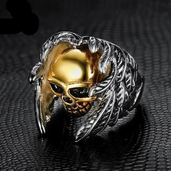 Winged Skull Ring