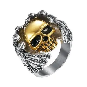 Winged Skull Ring