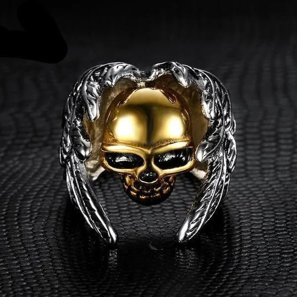 Winged Skull Ring