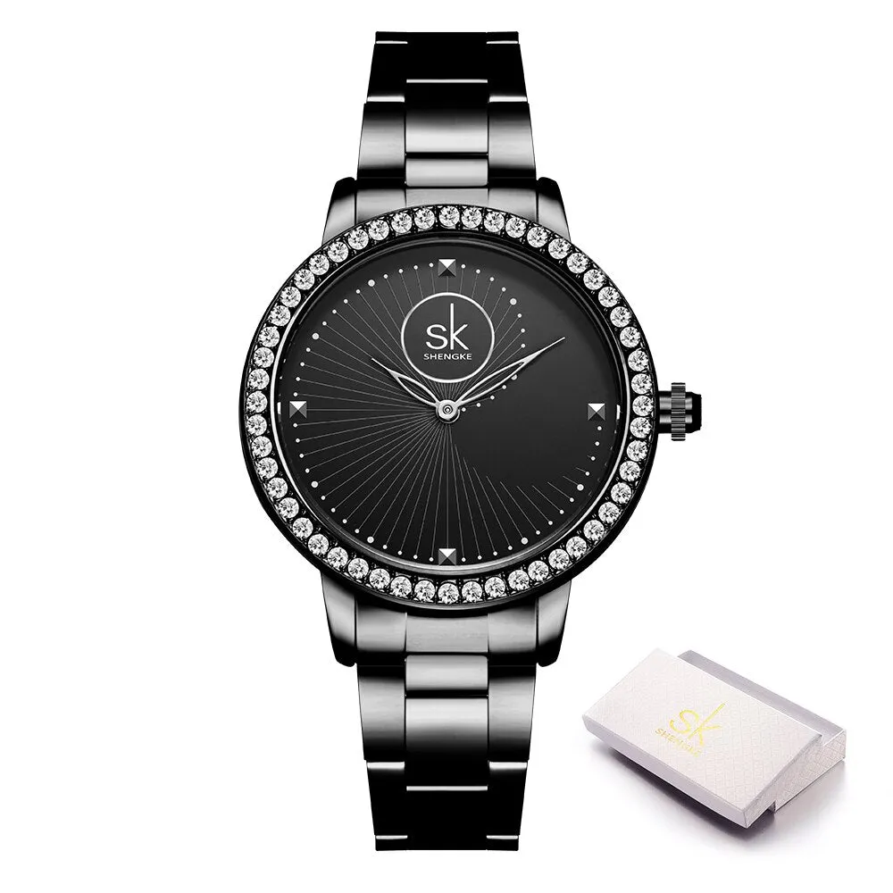 Women's Crystal Dial Quartz Watches