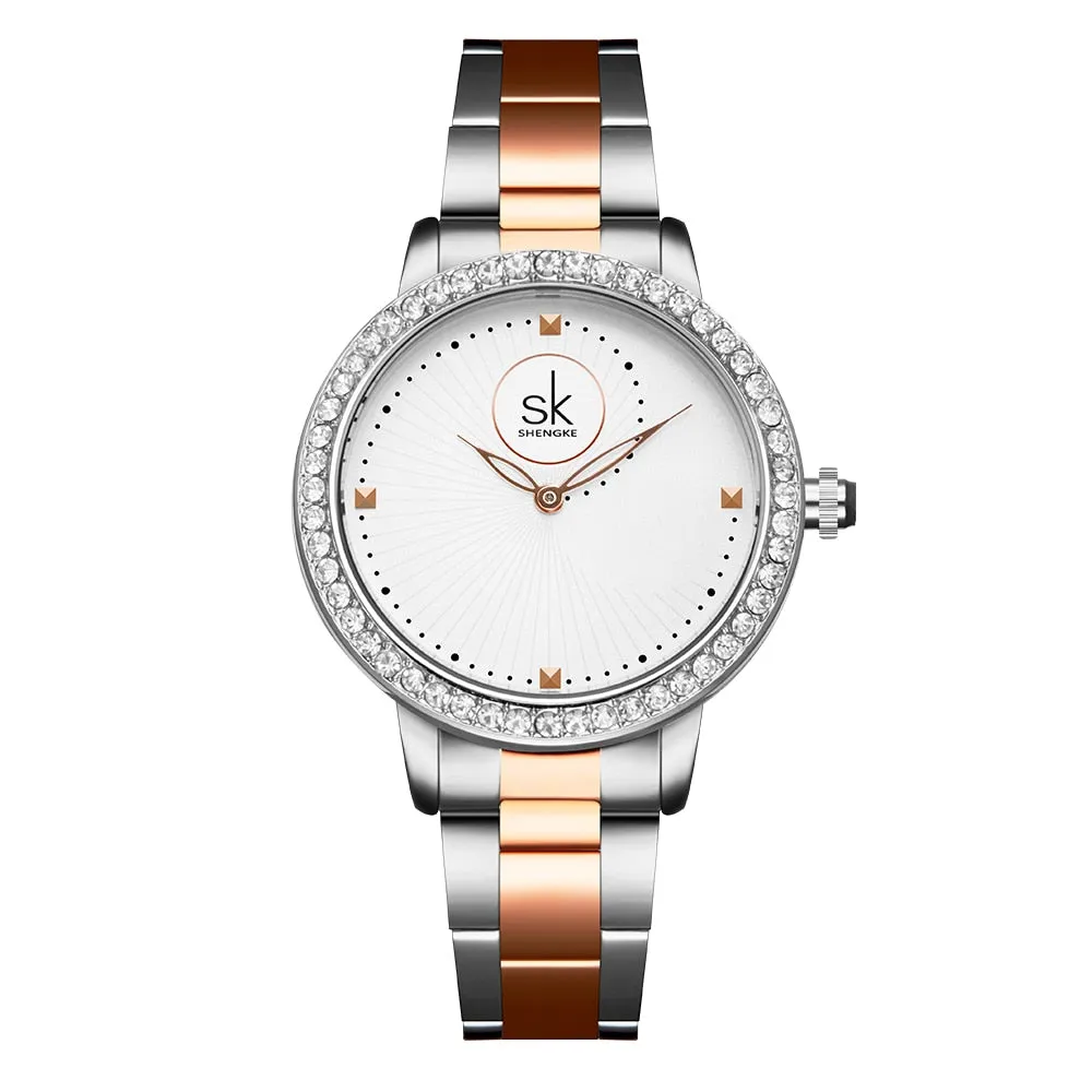 Women's Crystal Dial Quartz Watches