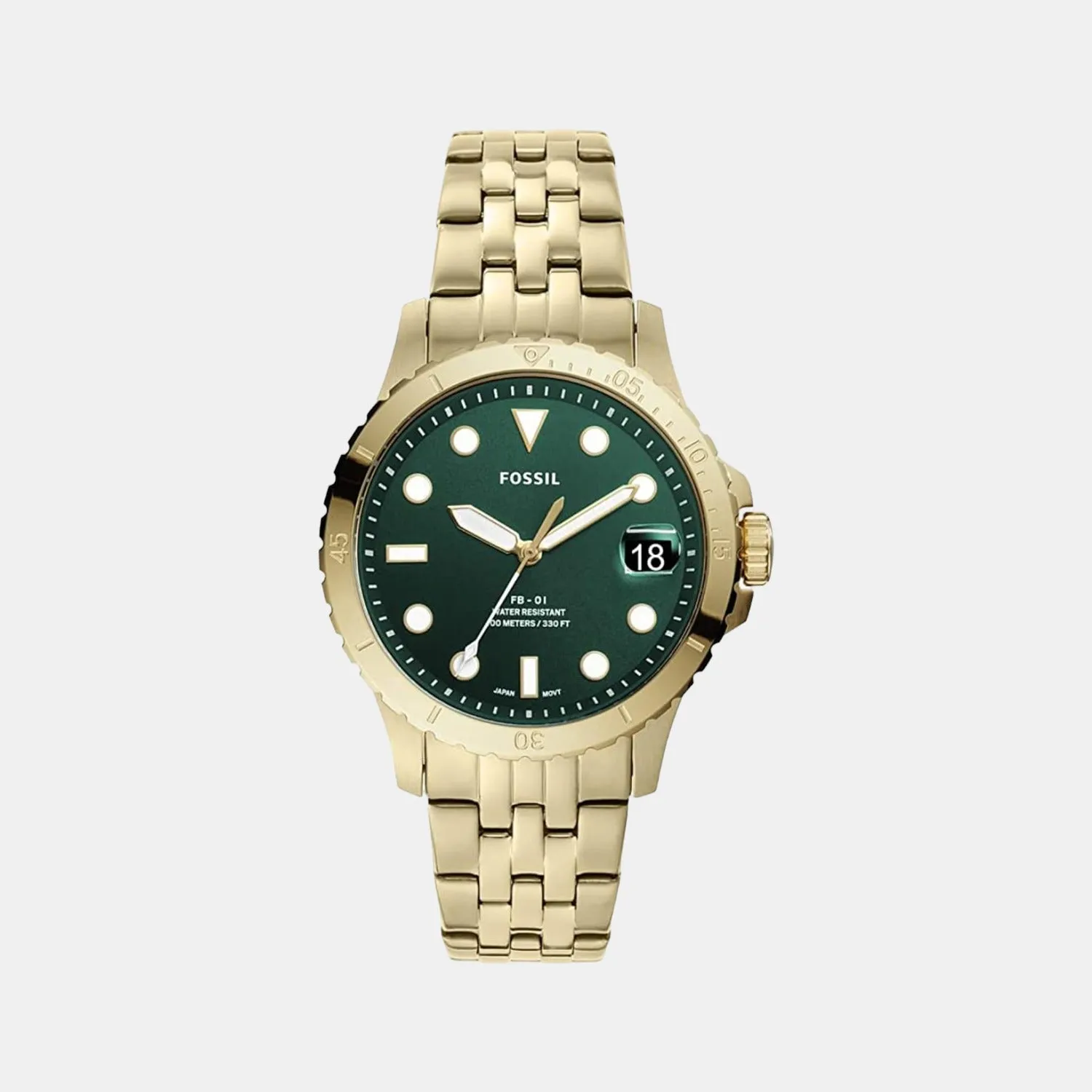 Women's Green Analog Stainless Steel Watch ES4746