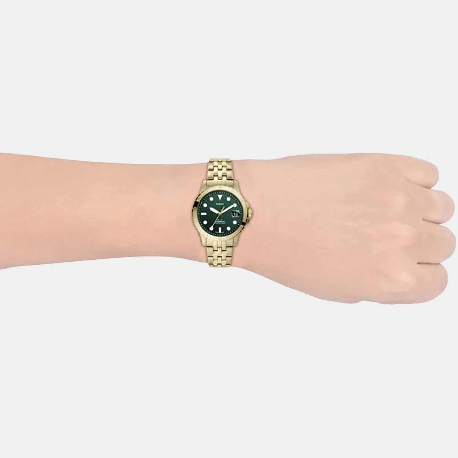 Women's Green Analog Stainless Steel Watch ES4746