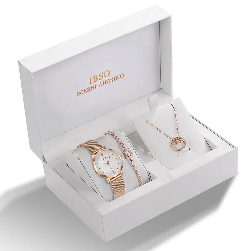 Women's Quartz Watch Gift Set