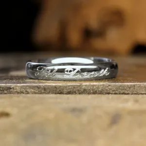 Women's Til Death Ring - 9ct White Gold