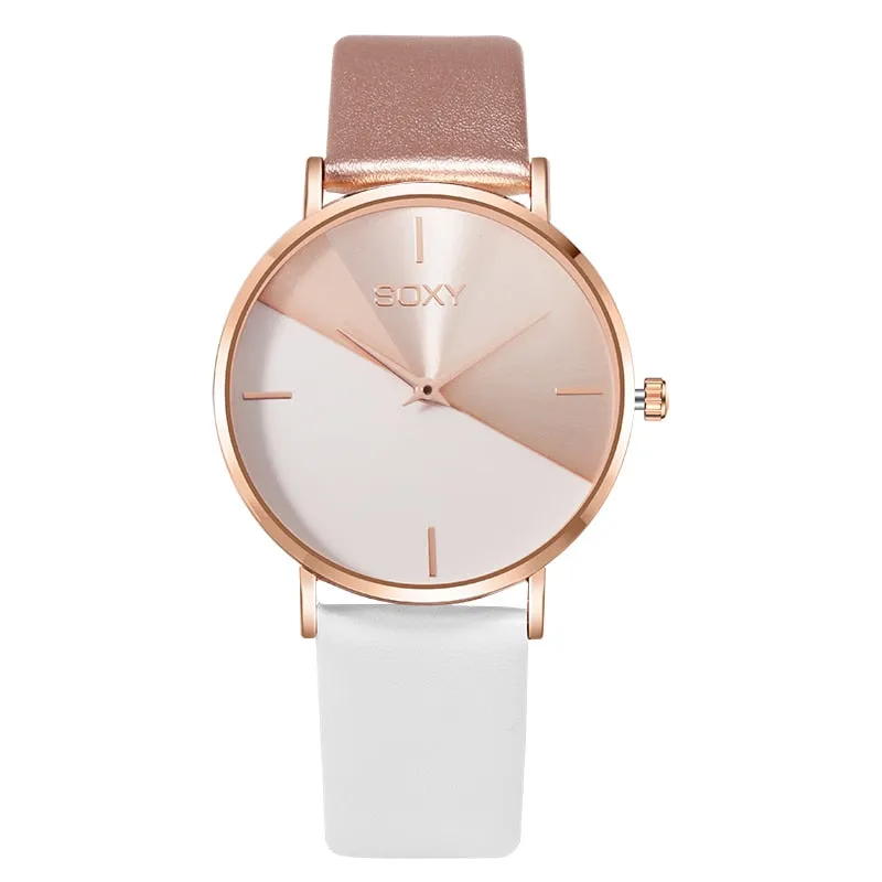 Women's Watch with Leather Band