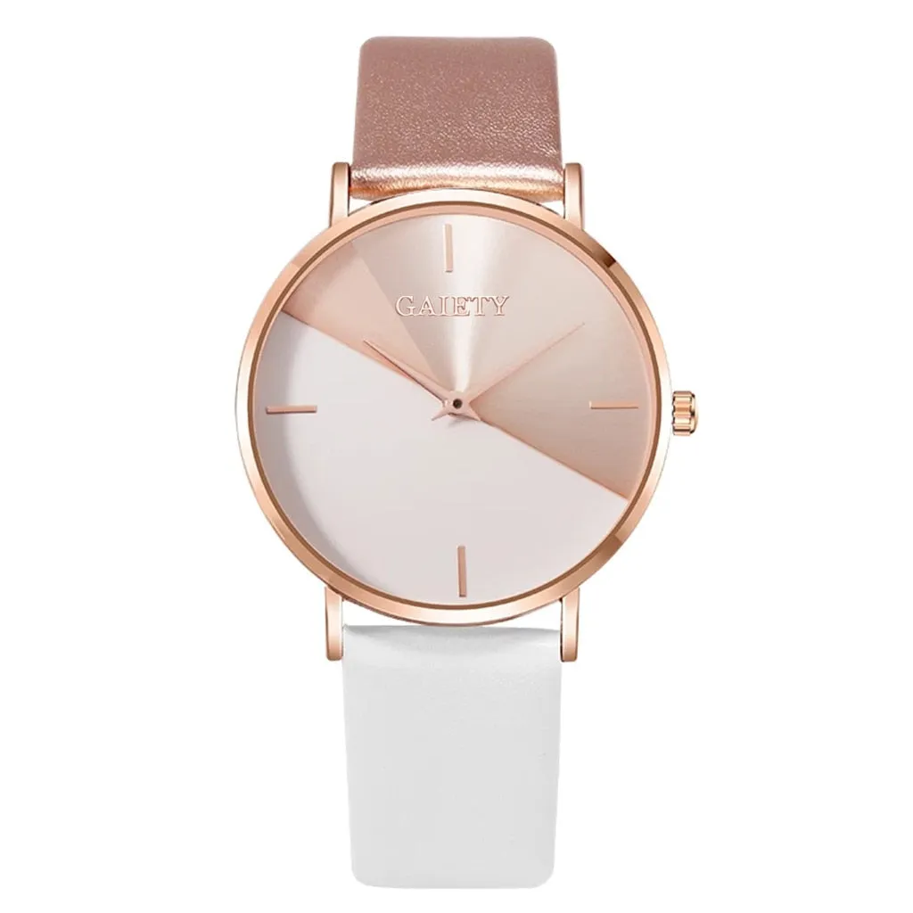 Women's Watch with Leather Band