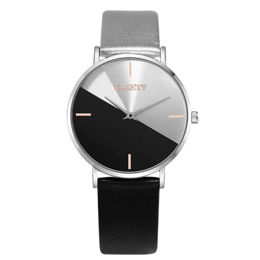 Women's Watch with Leather Band