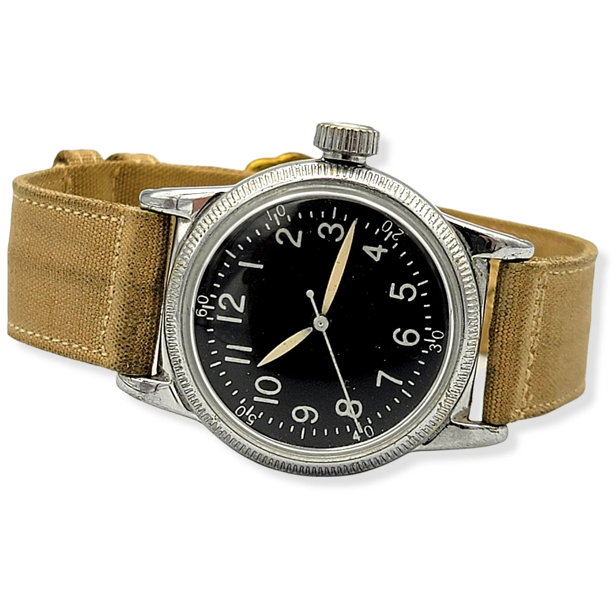 WWII Military Waltham Wristwatch Type A-11 U.S. Army