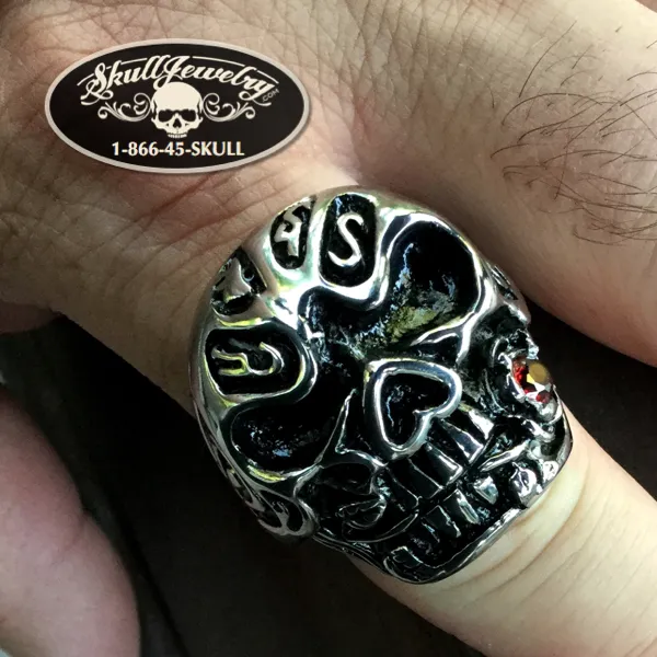 'You Could Be Mine' Big, Bold & Heavy Skull Ring (#007)